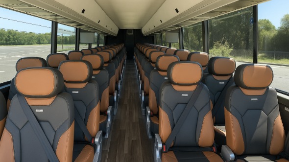 54 passenger charter bus interior davie