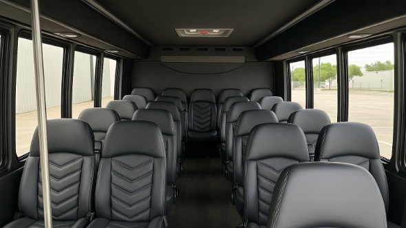 pembroke pines 18 passenger minibus inside