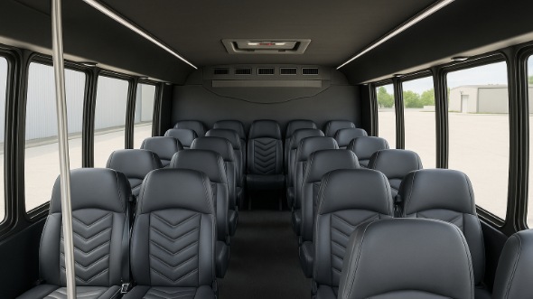pembroke pines 28 passenger minibus interior
