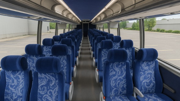 pembroke pines 50 passenger charter bus inside