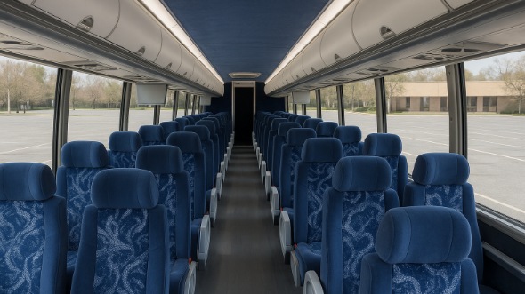 pembroke pines 55 passenger charter bus inside